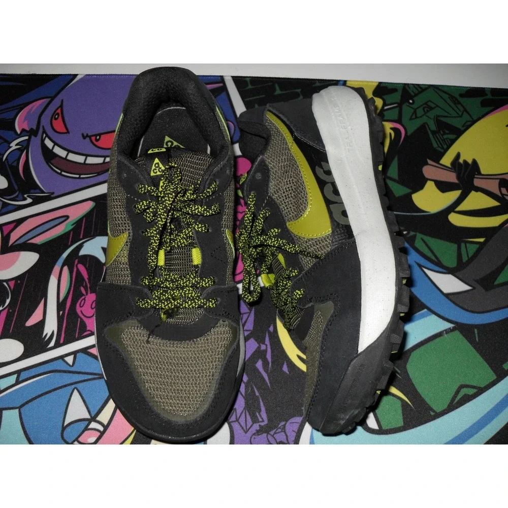 Nike ACG Lowcate Cargo Khaki Trailframe Mens Trail Running Shoes Sz US M 5 W 6.5